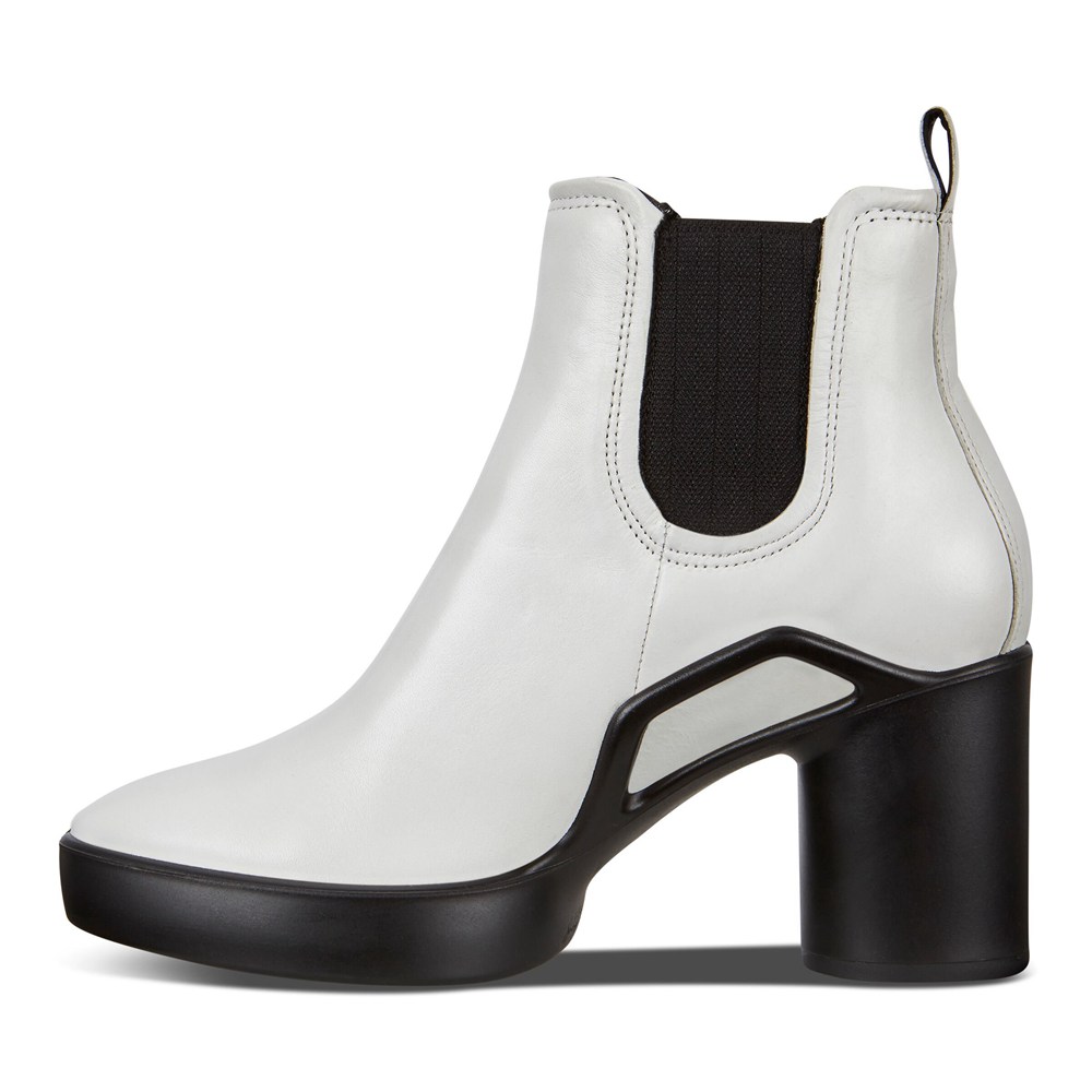 ECCO Womens Boots White/Black - Shape Sculpted Motion 55 - DKL-907865